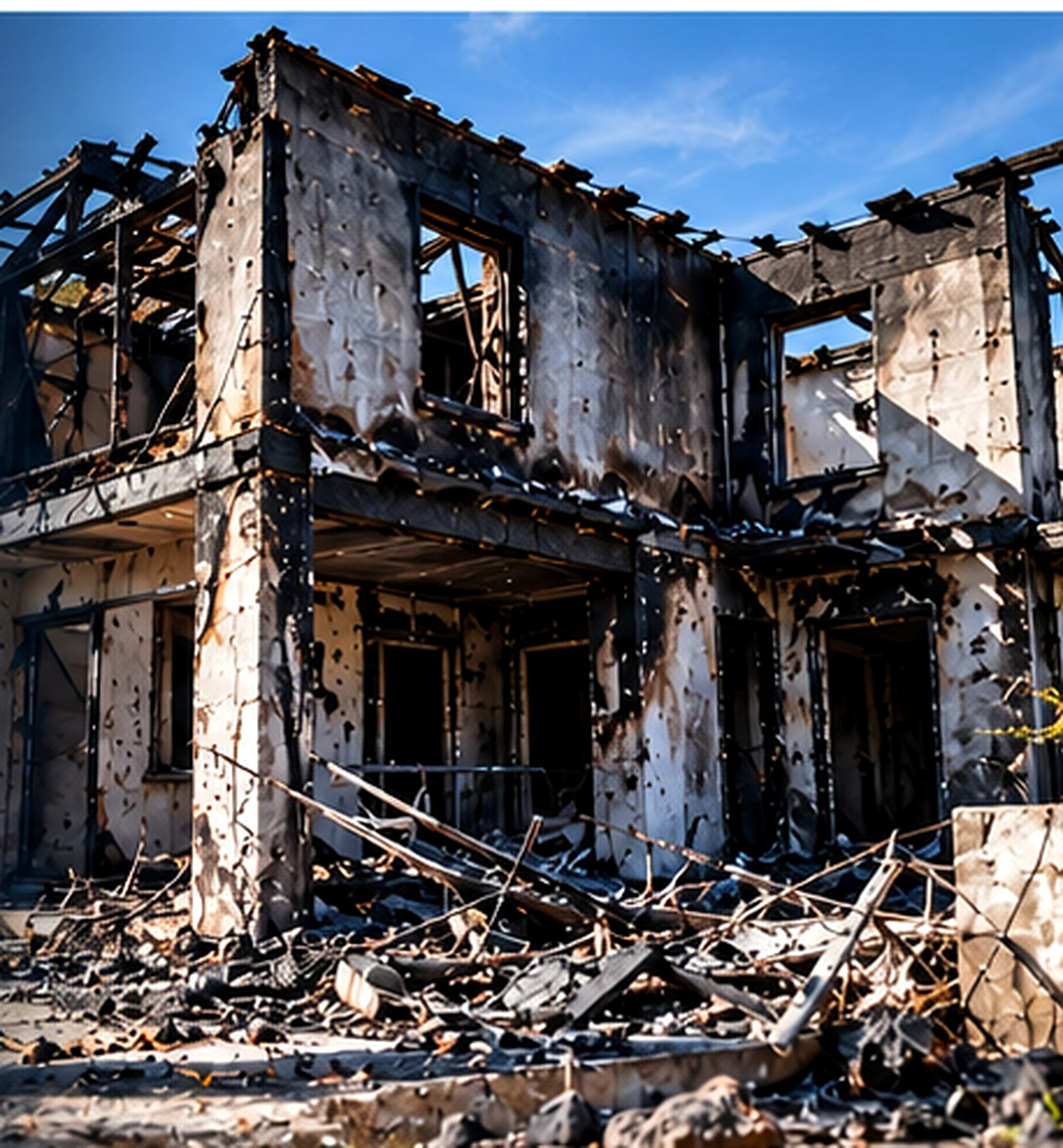 Fire-damage investigation imagery